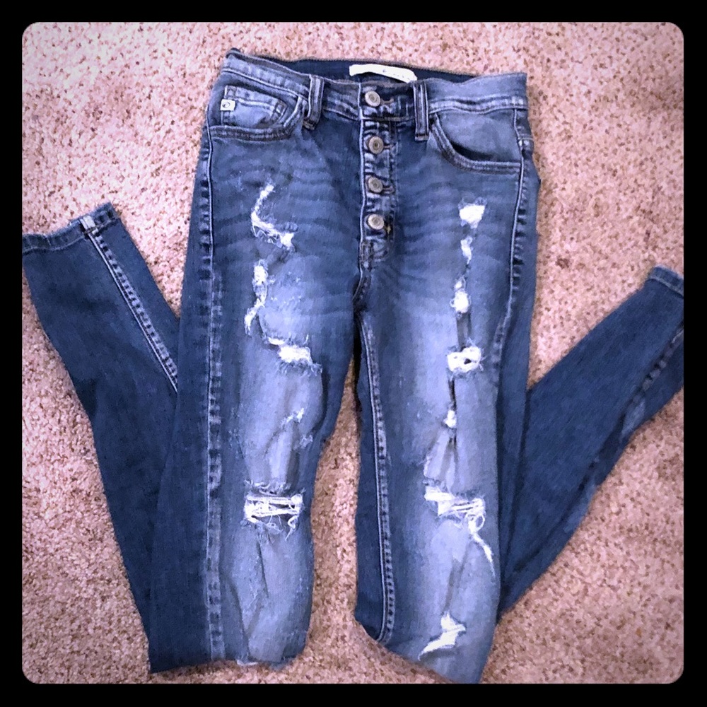 High waisted skinny kancan jeans